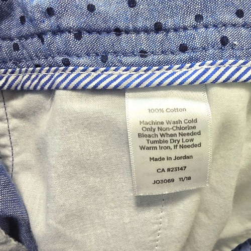 Talbots Shorts Damen Größe 4 Girlfriend Chino Bermuda Shorts blau gepunktet - Bild 3 von 4