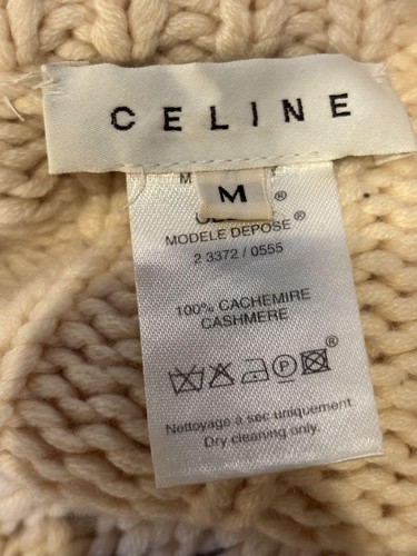 Celine cable knit 100% cashmere zip-up jacket, size M, in excellent condition - Picture 8 of 24
