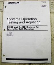 CAT Caterpillar 3408E 3412E ENGINE SYSTEMS TESTING AND ADJUSTING