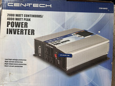 New In Box Cen-tech 2000 Watt Continuous 4000 Watt Peak Power Inverter