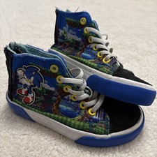 Sonic the Hedgehog High Top Shoes Size 12