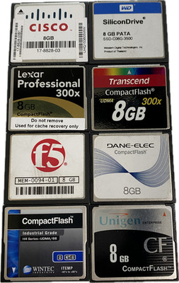 8GB Compact Flash Card (CF) Memory Mix Brand