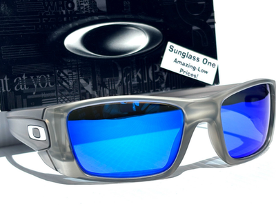 NEW Oakley FUEL CELL Matte Grey Ink POLARIZED Galaxy Blue Lens