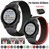 Nylon Watch Strap For Garmin Fenix 7 7X 6 6X Pro 5 5X Plus 3 3HR Epix Sport Band