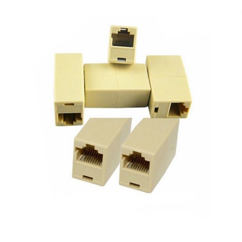 10x RJ45 Female to Female Network Ethernet Lan Cable Joiner Connector3CBBX P1