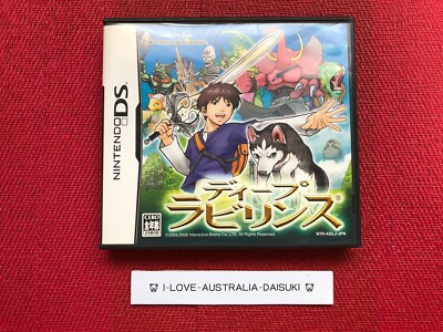 Nintendo DS Deep Labyrinth Interactive Brains Dungeon Crawler RPG Japan NTSC-J