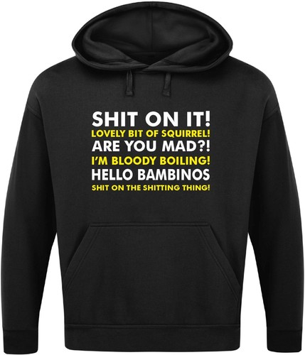 SH*T ON IT! HOODIE Friday Night Dinner Funny Catchphrase Slogan Mens Dad Father - Picture 3 of 17