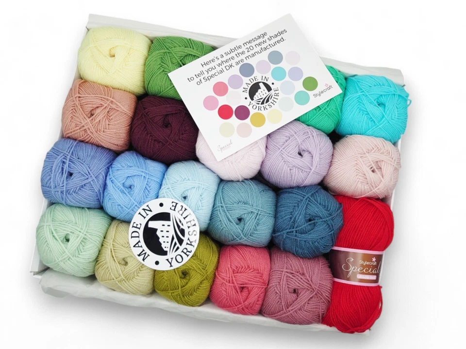 Stylecraft SPECIAL DK Made In Yorkshire Premium Acrylic Crochet Yarn Wool 100g