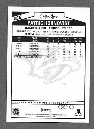 2013-14 O-Pee-Chee Black Rainbow /100 insert cards You U pick for set 1-600 - Picture 77 of 85