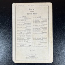 Oh Yes Oh Yes  SATB arranged by Perry Osman 1942 Pro-Art Publications 