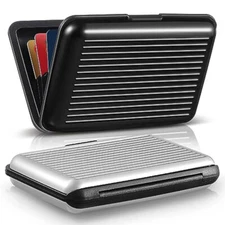 Unisex Card Holder Hard MINI Case Wallet Credit Card Anti-RFID Card Holder