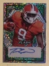 2021 Leaf Flash Green Travis Etienne RC Rookie Auto #12/25 Jacksonville Jags