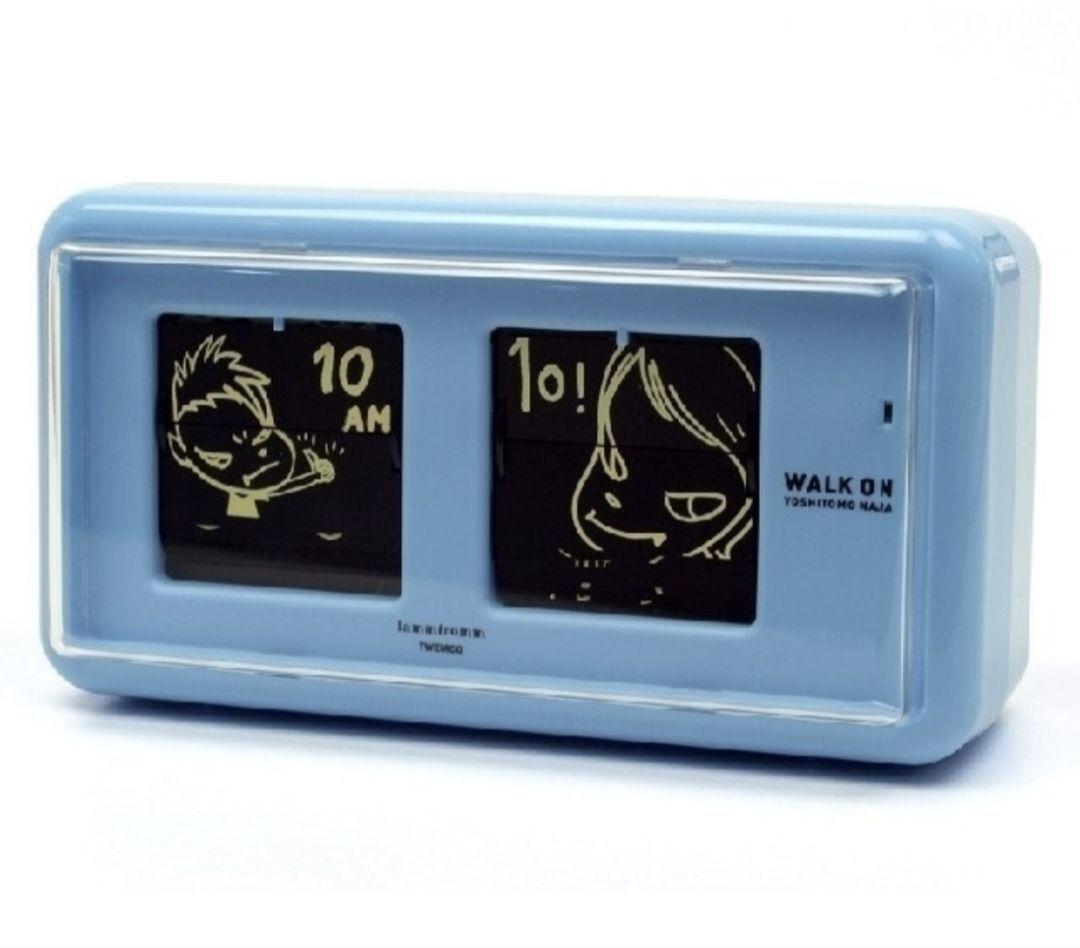 NEW] Yoshitomo Nara Walk On Flip Table Clock Blue TWEMCO LammFromm