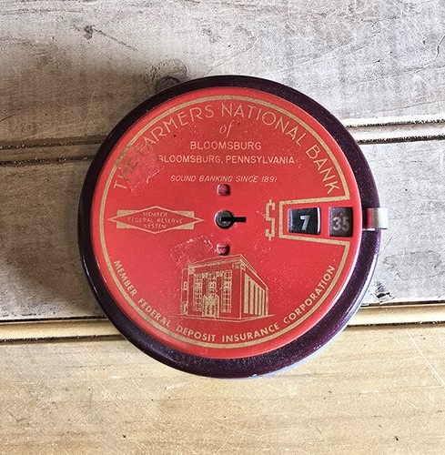Add O Bank ( The Farmers National Bank Of Bloomsburg ) It Measures 4-1/8"W - Picture 3 of 3