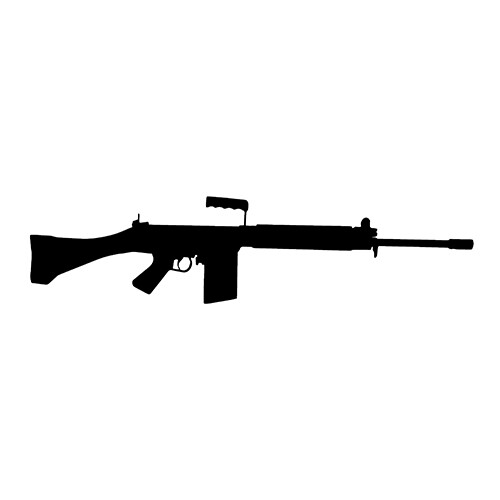FN-FAL sticker VINYL DECAL Military Service Hero Patriot Airsoft - Picture 5 of 12