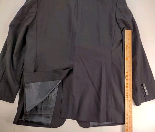 Brooks Brothers Loro Piana Brooksease Blazer Wool Black Gold Button Size 40R - Picture 7 of 13