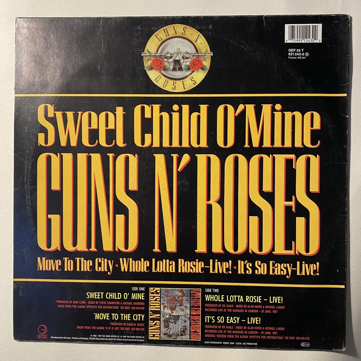 洋楽 GUNS N ROSES/ SWEET CHILD O'MINE 10\" UK Guns N' Roses – Sweet Child O' Mine – Vinyl (Special