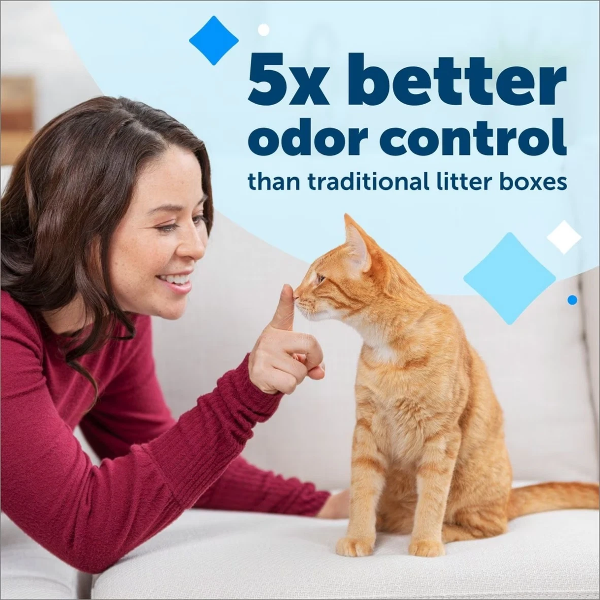 Integrity clumping cat litter top