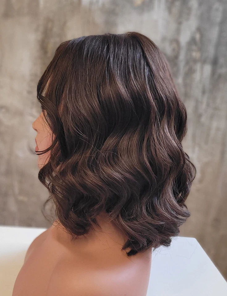 100% ЕВРОПЕЙСКИЕ ОБРАБОТАННЫЕ ЧЕЛОВЕЧЕСКИЕ ВОЛОСЫ 13'' КОРИЧНЕВЫЙ - Изображение 2 из 2