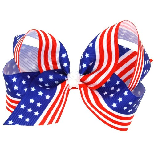 NEW 4th of July US Flag Girls Boutique Striped Ruffle Dress - Picture 5 of 8