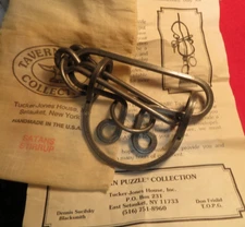 Original 1992 "SATANS STIRRUP" Tucker Jones Iron Tavern Puzzle Bag & Sheet