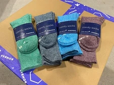 [4 Pairs]  Bombas x Virgin Atlantic Calf Socks -Emerald/Ocean/Wine/Midnight Pine