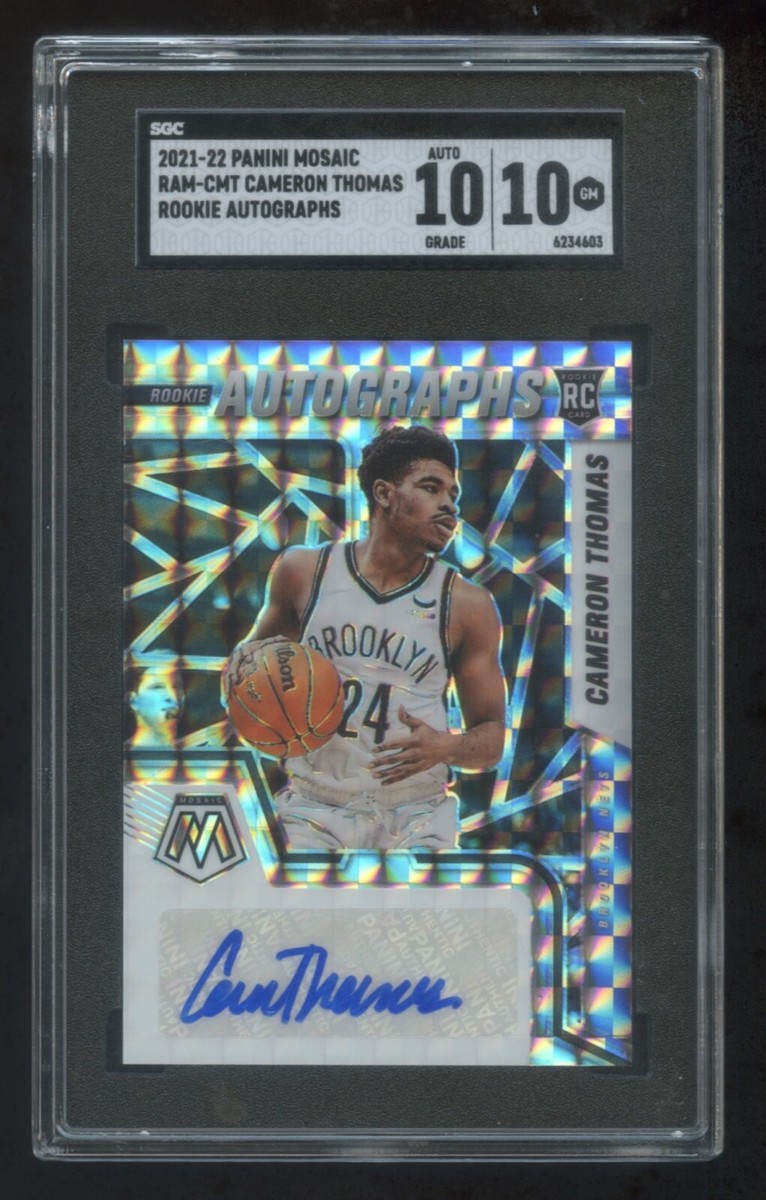 その他 Impeccable CAMERON THOMAS RC AUTO /10 SGC 10 *10* AUTO CAMERON THOMAS 2021 PANINI MOSAIC RC AUTOGRAPH