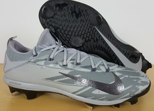 NIKE OREGON DUCKS LUNAR VAPOR ULTRAFLY ELITE BASEBALL CLEATS GREY NEW SIZE 15 