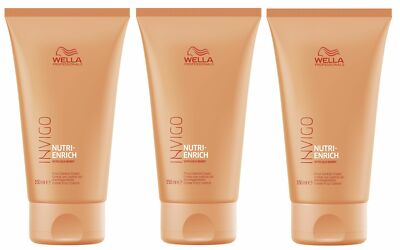 3x Wella Professionals Invigo Nutri Enrich Frizz Control Stylingcreme 150 ml