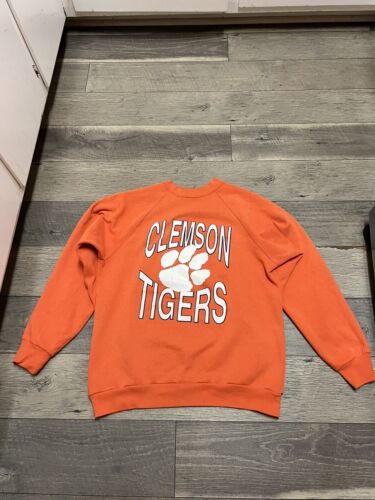 Felpa Ebert Sportswear vintage arancione Clemson Tigers taglia L