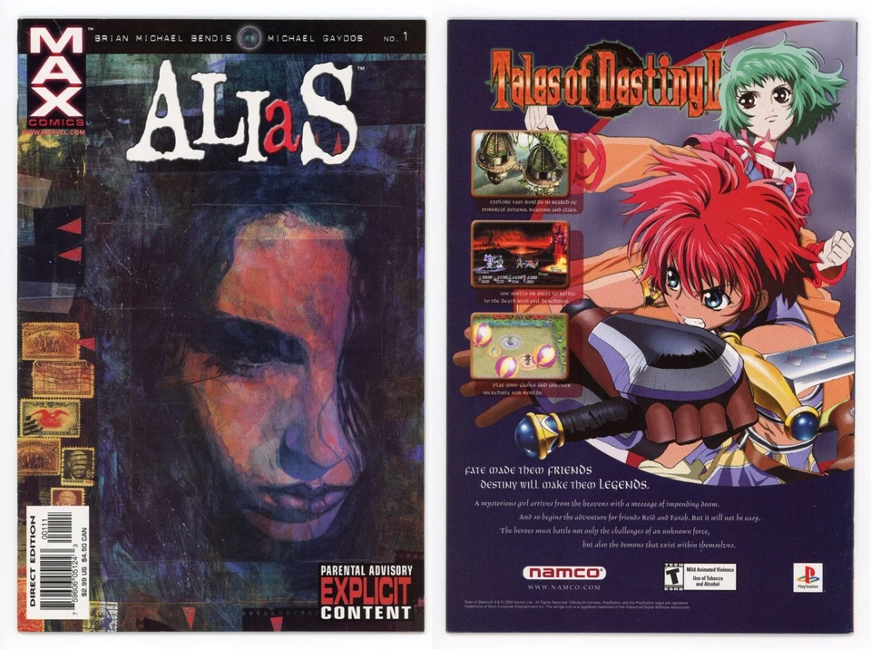 Alias #1 1st app Jessica Jones 1st Print & 1st Modern Purple Man LOT 2001 Marvel - Image 4 of 4