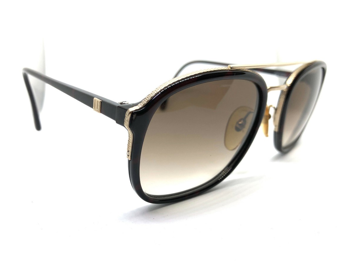 Vintage 80s!! Dunhill 6129 Gold Brown 30 56-21 Eyeglasses