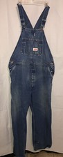 Mens Round House Overalls 46 X 29 Distressed Faded Grunge