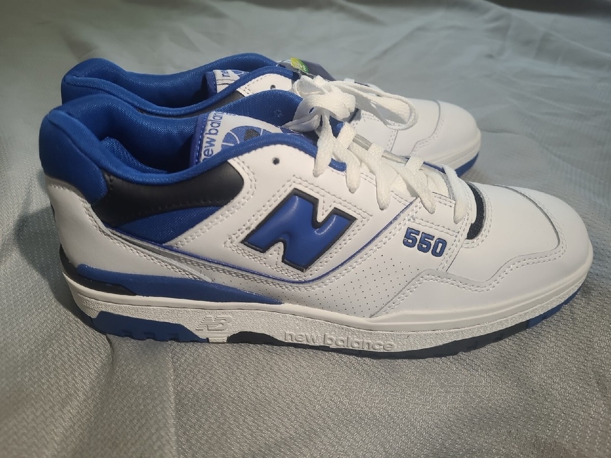 New Balance 550 Shoes Mens Size 10.5 White Blue Basketball Sneakers BB550WTN 7d73be137ab11741adc9a2fdd02c54  main image 4