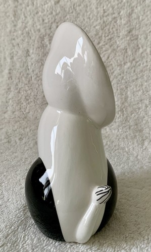 Ceramic Lion Modern Dekohelden 24 White Black Gold Accents - Picture 4 of 5