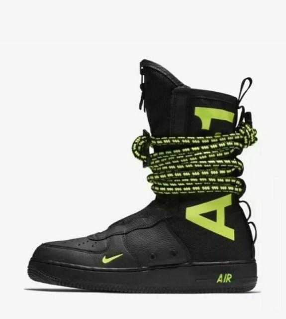 Nike SF Af1 Air Force One Black/volt Mens High Top Shoes Aa1128 003 11 for sale online | eBay