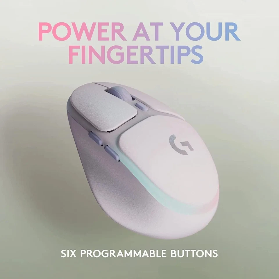 LOGITECH Wireless Mouse G705 RGB Gaming Bluetooth Optical Mice 2.4GHz USB Laptop - Image 2 of 4