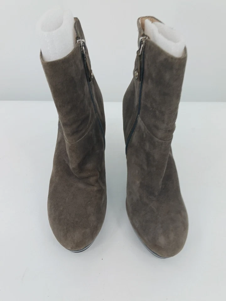 Ellen Tracy женщин загрузки зеленый 8 ботинок кожаный конус высоты лодыжки молнии EB-Play - Изображение 3 из 4