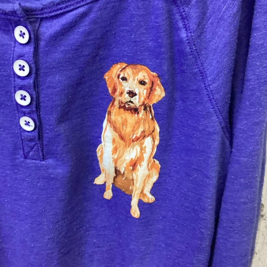 Golden retriever long clearance sleeve shirt
