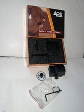 ADE TACTICAL REFLEX RED DOT SIGHT RD3-009-D USER’S MANUAL, FAQ, CLOTH, W/BATTERY