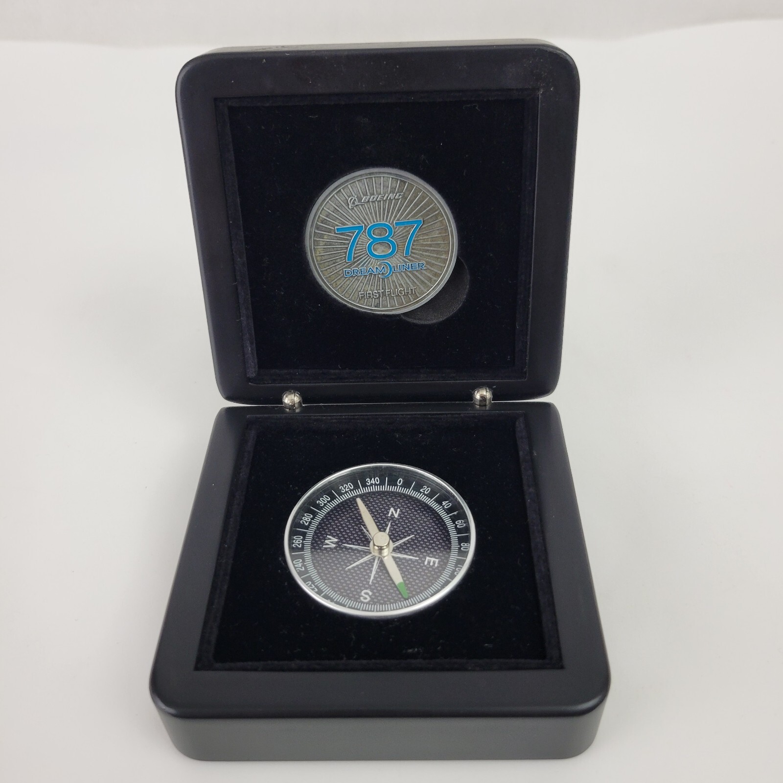 Boeing 787 Dreamliner First Flight Team Member Challenge Coin and Compass