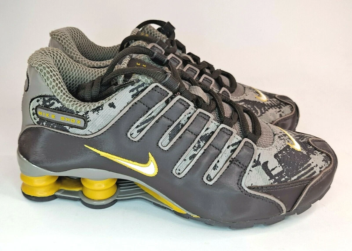 Nike Shox NZ LE Plus GS Youth White Brown Cinder Yellow 311574 211