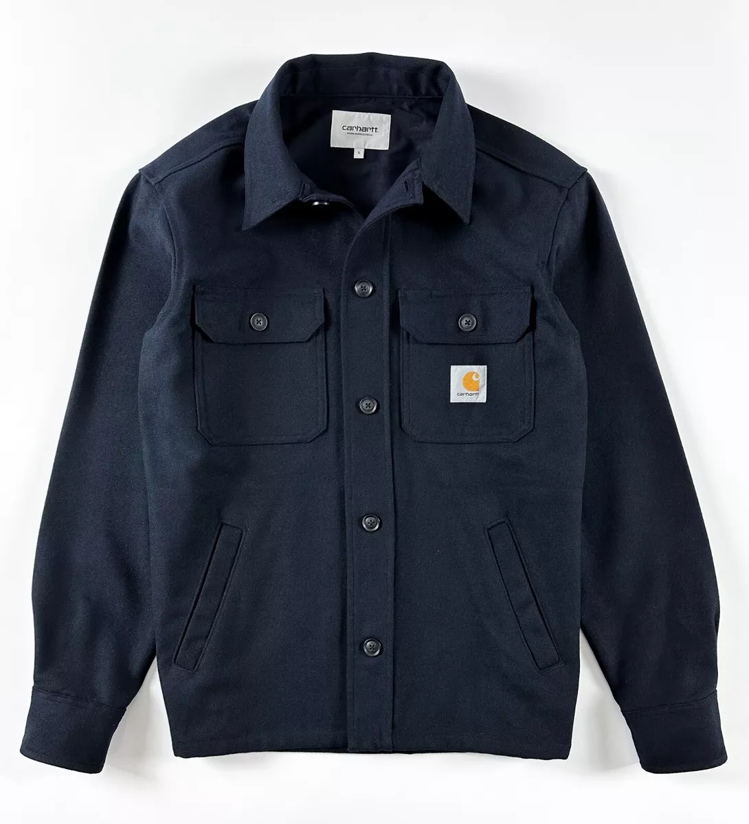 Carhartt WIP Men's Wiston Shirt Jacket Dark Navy Classic Fit RRP