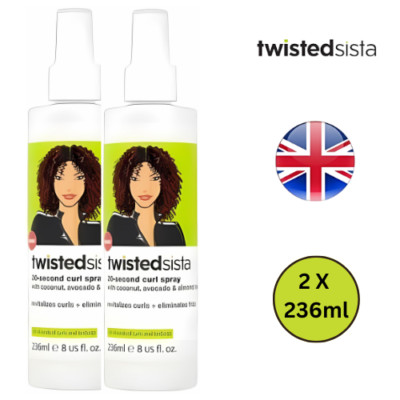 Twisted Sista Curl Spray mit Kokos- und Mandelölen 236 ml - 2er Pack