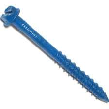 15PCS Hex Tapcon Screws 1/4 x 2-3/4 Inch Concrete Anchor 014973210663