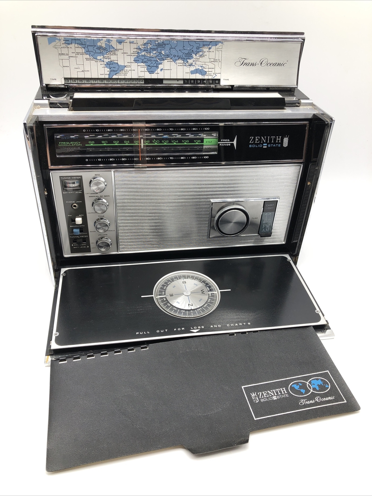 Vintage Zenith Solid State Trans OCEANIC RD7000Y FM AM 11 Band World