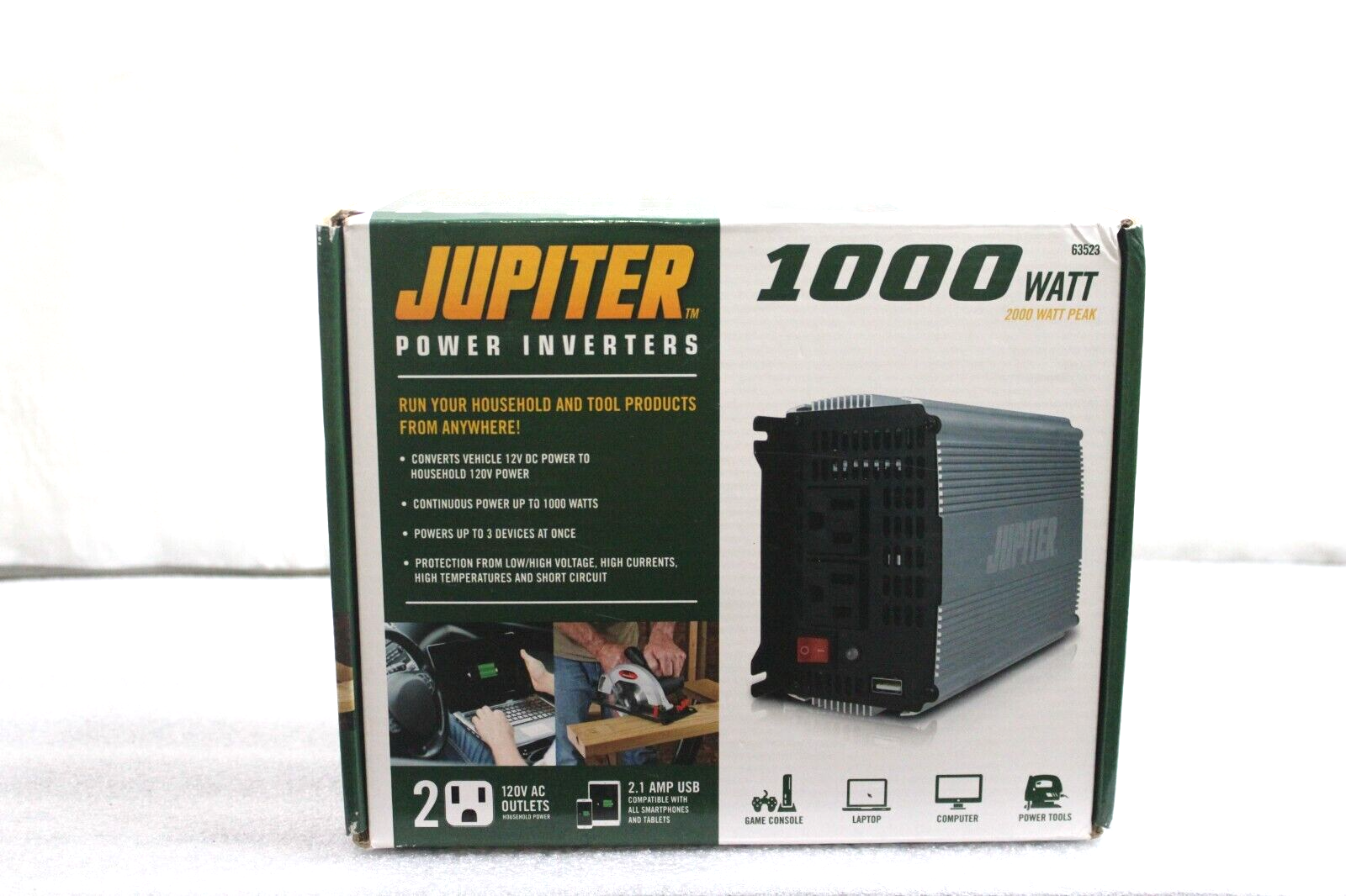 Jupiter 1000w Continuous/ 2000w Peak Power Inverter (63523) eBay