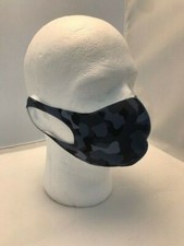 Beautiful blue black and grey spots adjustable cover bandana scarves