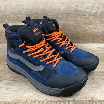 VANS UltraRange Exo Hi MTE-1 Dress Blues Black Orange Mens 8 Womens 9.5 NEW