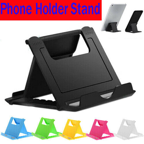 Adjustable Phone Holder Stand Folding Foldable Thin Cradle for Samsung iPhone🔥 - Picture 1 of 18